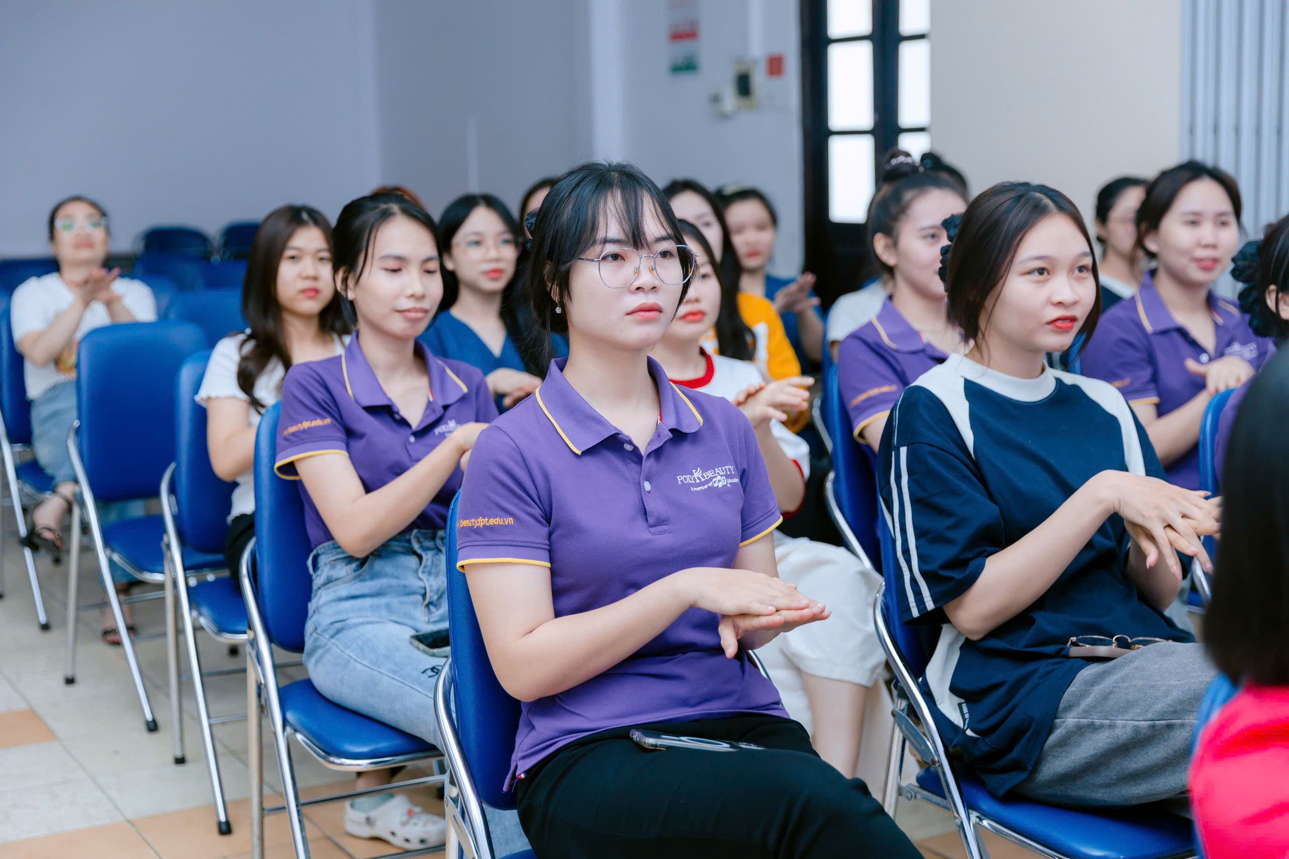 Học viên Poly K-Beauty được học chương trình đào tạo chuẩn quốc tế